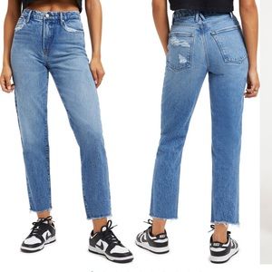 Good American Good Vintage High Rise Straight Leg Jeans